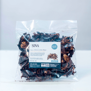 Fleurs d’hibiscus séchées blanc